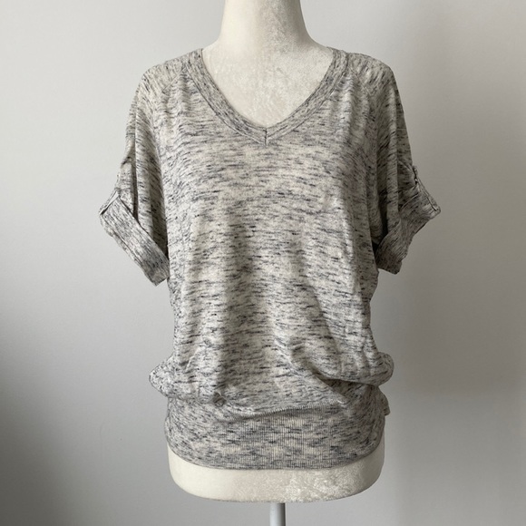 Talbot V-Neck Short Sleeve Sweater Top - Picture 1 of 7